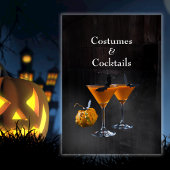 Invitation Sorcière de balai gothique moderne d'Halloween Gra