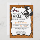 Invitation Sorcière de Fête de Mariage Méchant Halloween Octo (Devant)