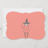 Invitation Sorcière de la fête d'Halloween (Dos)