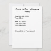 Invitation Sorcière d'Halloween, Jack o'Lanterns, Cadre photo (Dos)