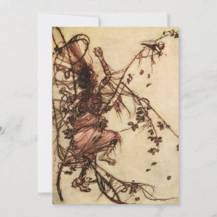 Invitation Sorcière enchevêtrée dans les épines par Arthur Ra