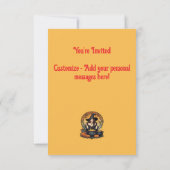 Invitation Sorcière Envoûtante avec des Araignées (Dos)