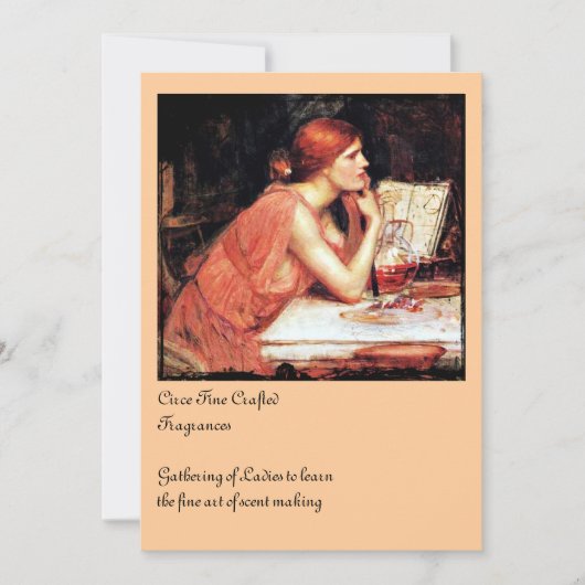 Invitation Sorcière et potions du Circe (Devant)