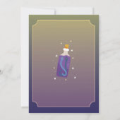 Invitation Sorcière Fête Anniversaire Larmes Aux Filles Prête (Dos)