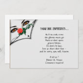 Invitation Sorcière gothique à la veille de la fête d'Hallowe (Devant / Derrière)