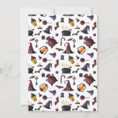 Invitation Sorcière Gouls nuit Bachelorette Halloween Octobre (Dos)