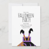 Invitation Sorcière Halloween mignonne Anniversaire Événement (Devant)