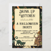 Invitation Sorcière Halloween | Soirée Cocktail de Sorcière M (Devant)
