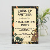 Invitation Sorcière Halloween | Soirée Cocktail de Sorcière M (Debout devant)