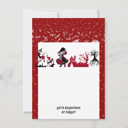 Invitation Sorcière Halloween Spider Web Citrouilles Annivers (Dos)