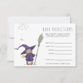 Invitation Sorcière mignonne | Jeu de devination baby shower (Devant)