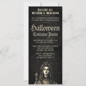 Invitation Sorcière, Psychique Adulte Halloween Party Invitat (Devant)