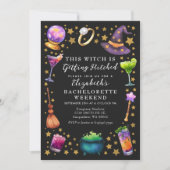 Invitation Sorcière se fait hissé Bachelorette Week-end (Devant)