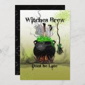 Invitation Sorcières (Devant / Derrière)