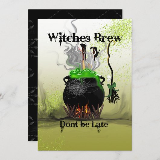 Invitation Sorcières (Devant / Derrière)