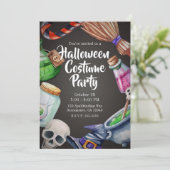 Invitation Sorcières Apothécaire Halloween Costume Party (Debout devant)