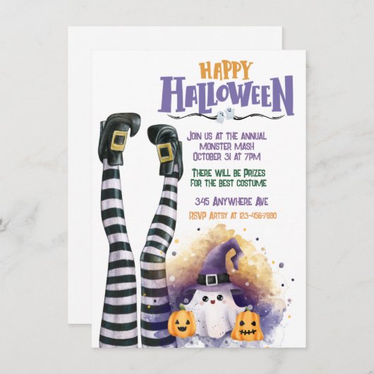 Invitation Sorcières brasser (Devant / Derrière)