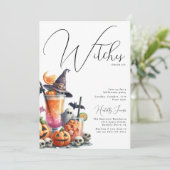 Invitation Sorcières, Buvez ! Soirée d'Halloween (Debout devant)