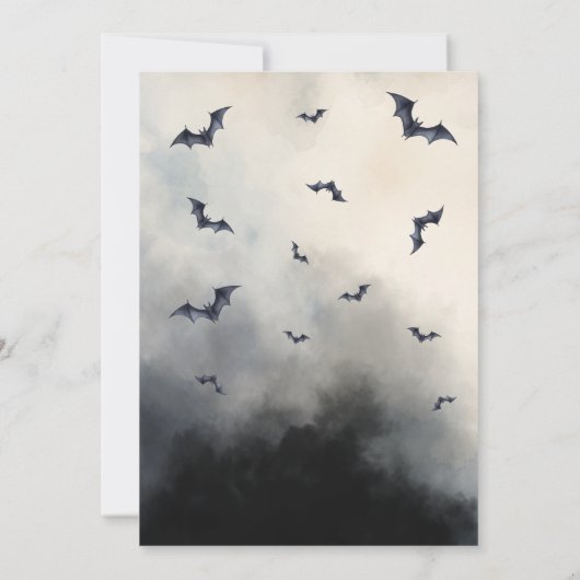 Invitation Sorcières chaudron Halloween Baby Genre Révéler (Dos)