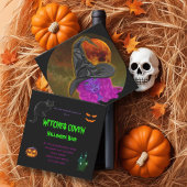Invitation Sorcières Coven Halloween Bash Party