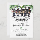 Invitation Sorcières de la fête Summerween Fille Bash Piscine (Devant)