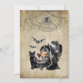 Invitation Sorcières d'Halloween Howdy-ween Jour de la fête d (Dos)