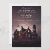 Invitation Sorcières Éffrayant Lair Halloween (Dos)