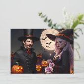 Invitation Sorcières et démonistes Halloween Bash Party (Debout devant)