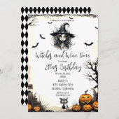 Invitation Sorcières et vin (Devant / Derrière)