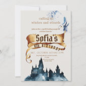 Invitation Sorcières magiques et magicien Anniversaire de enf (Devant)