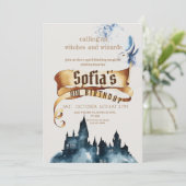 Invitation Sorcières magiques et magicien Anniversaire de enf (Debout devant)