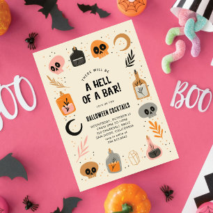 Invitation Sorcières magiques Potions Halloween Cocktails Par