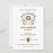 Invitation Sorcières puissance éffrayant Halloween Party Invi (Devant)