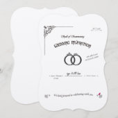 Invitation Sort Mariage de Sortilège d'Evocation (Devant / Derrière)