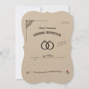 Invitation Sort Mariage de Sortilège d'Evocation