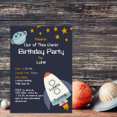 Invitation Sortez de ce monde de l'espace Anniversaire Invita