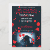 Invitation Sortez de votre parti hurlant d'Halloween (Devant)