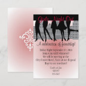 Invitation Sortie de la nuit des filles (Devant / Derrière)