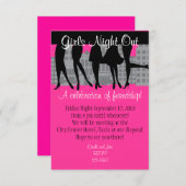 Invitation Sortie de la nuit des filles (Devant / Derrière)