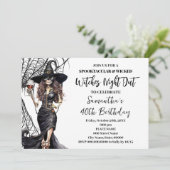 Invitation Sortie nocturne des sorcières d'Halloween (Debout devant)