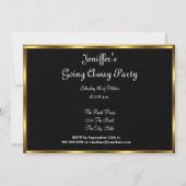 Invitation Sortir de la fête (Dos)