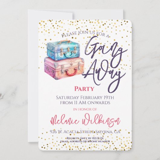 Invitation Sortir de la fête (Devant)