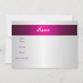 Invitation Sortir Fête Filles Vélo Bagage Amusant (Dos)