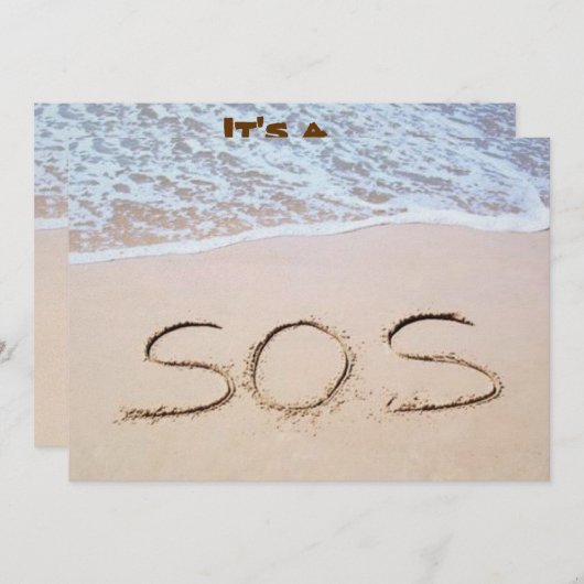 INVITATION SOS (Devant / Derrière)