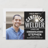 Invitation Soudage Torch & Sparks Certified Welder Graduation (Devant)