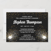 Invitation Soudage Torch & Sparks Certified Welder Graduation (Dos)