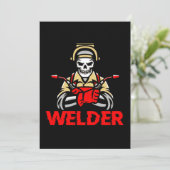 Invitation Soudure Soudure Métal Fer Profession Offre d'emplo (Debout devant)