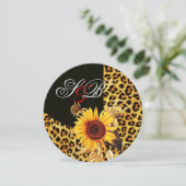 INVITATION SOUFFLE, LÉOPARD FUR RIBBON, ROUGE RUBY GEMSTONE (Debout devant)