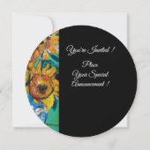 INVITATION SOUFFRANCES EN TURQUOISE BLUE MONOGRAM DE LA FÊTE (Dos)