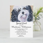 INVITATION SOUHAITEZ UN ANNIVERSAIRE NOIR ET BLANC SUCRÉ (Debout devant)